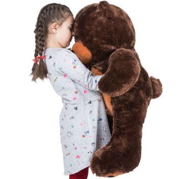 daney teddy bear 3foot dark brown 5143