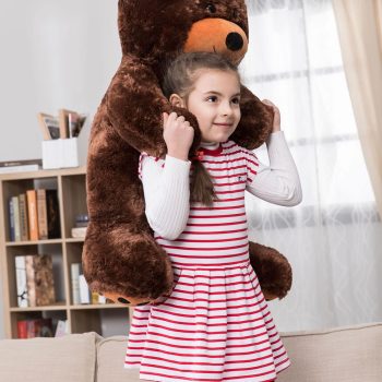 daney teddy bear 3foot dark brown 5144