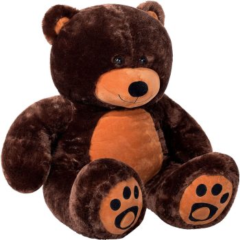 daney teddy bear 3foot dark brown 5148