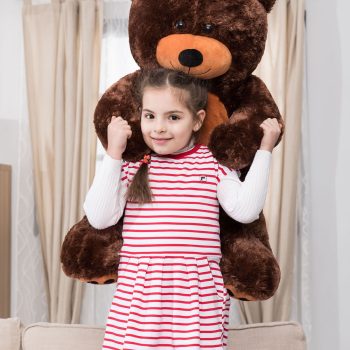 daney teddy bear 3foot dark brown 5158