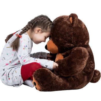 daney teddy bear 3foot dark brown 5161