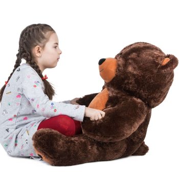 daney teddy bear 3foot dark brown 5162