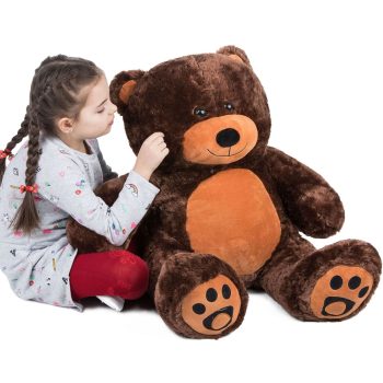 daney teddy bear 3foot dark brown 5163