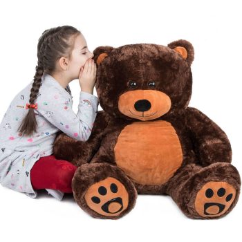 daney teddy bear 3foot dark brown 5164