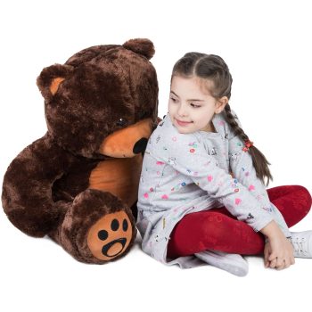 daney teddy bear 3foot dark brown 5165