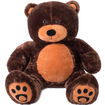 daney teddy bear 3foot dark brown 5167
