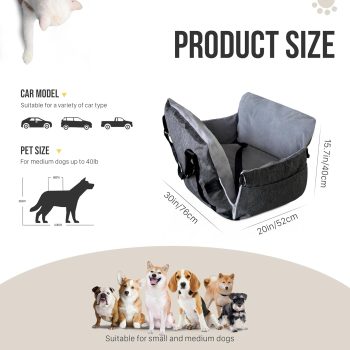 dog car seat with storage 5591