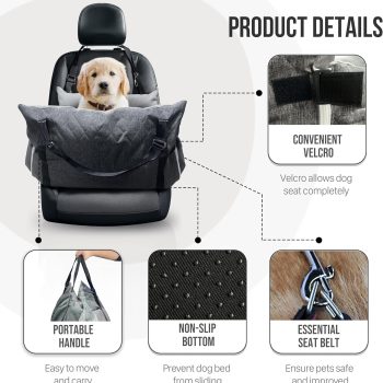 dog car seat with storage 5592