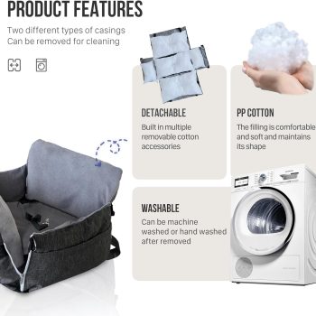 dog car seat with storage 5593