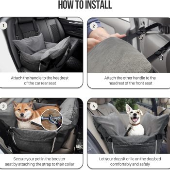 dog car seat with storage 5594
