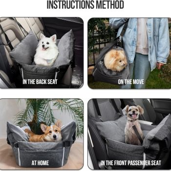 dog car seat with storage 5595