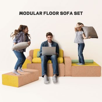floor couch set ottoman bolster 4803