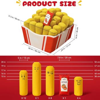 fries inspired bean bag couch chair 4862