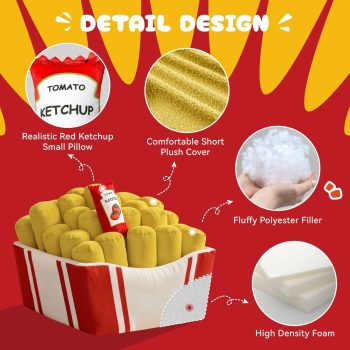 fries inspired bean bag couch chair 4867