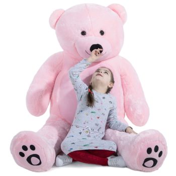 Big Teddy Bear Giant Teddy Bear Large Stuffed Animal Toys Soft Bear 72 Inches Pink