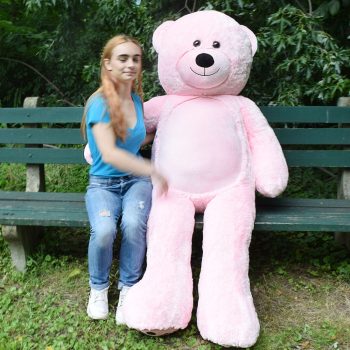 giant teddy bear 6foot pink 5215