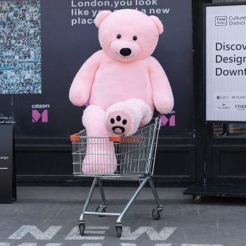 giant teddy bear 6foot pink 5217