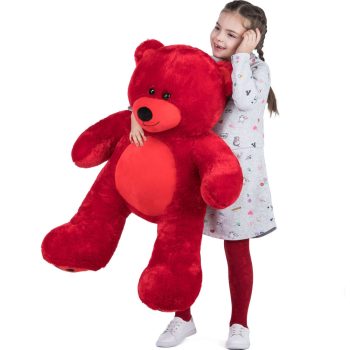 giant teddy bear soft bear red 5308