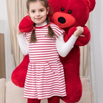 giant teddy bear soft bear red 5310