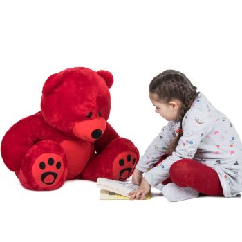 giant teddy bear soft bear red 5311