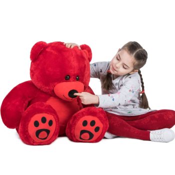 giant teddy bear soft bear red 5313