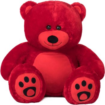 giant teddy bear soft bear red 5314