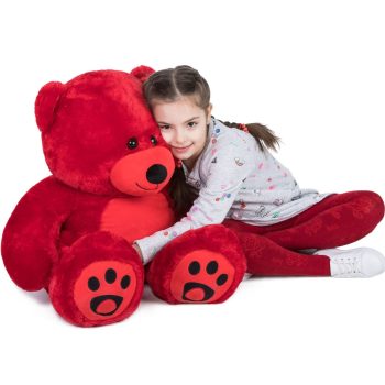 giant teddy bear soft bear red 5319