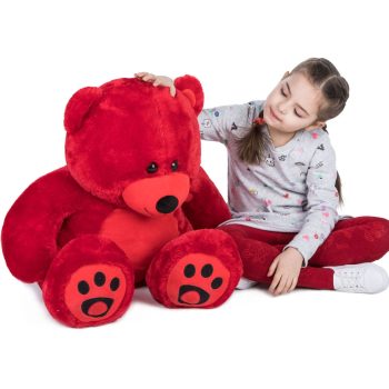 giant teddy bear soft bear red 5320