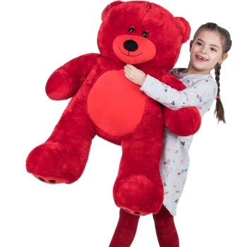 giant teddy bear soft bear red 5323