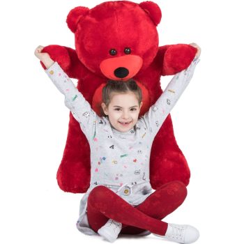 giant teddy bear soft bear red 5328