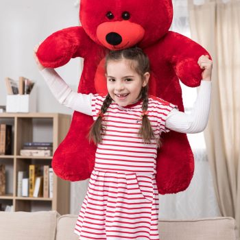 giant teddy bear soft bear red 5333