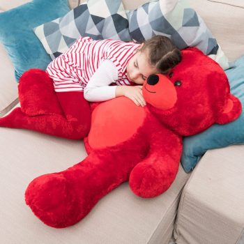 giant teddy bear soft bear red 5335