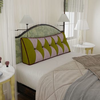 headboard backrest pillow green 4899