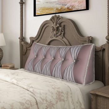 headboard backrest pillow pink 4884
