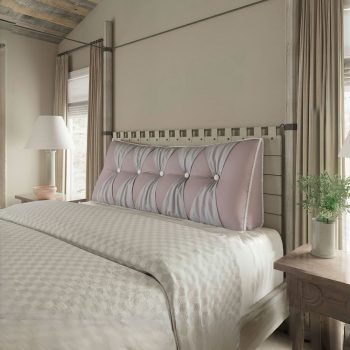 headboard backrest pillow pink 4885