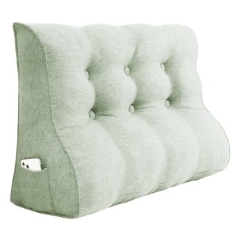Headboard Pillow Large wedge Bolster Pillow Body Cushions White