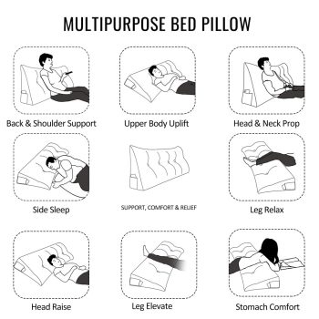 headboard pillow wedge reading pillow 5985