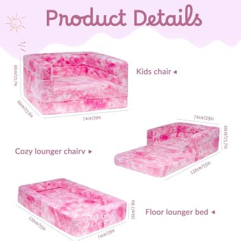 kids foldable sofa bed lounge chair 5441