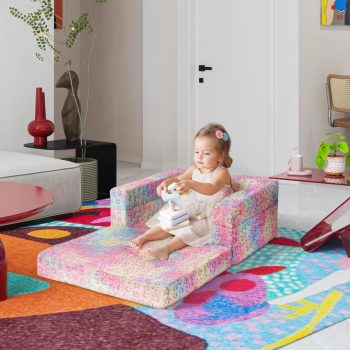 kids sofa bed fold out couch lounger 5435