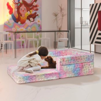 kids sofa bed fold out couch lounger 5437