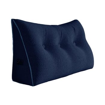 large headboard reading pillow blue 5622