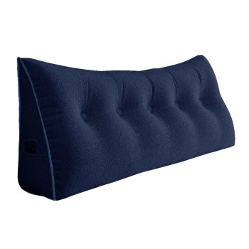 large headboard reading pillow blue 5623