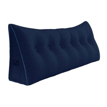 large headboard reading pillow blue 5624