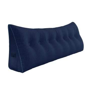 large headboard reading pillow blue 5625