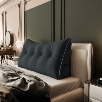 large headboard reading pillow gray 5634