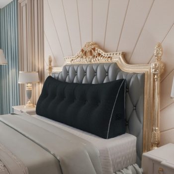 large headboard reading pillow gray 5635