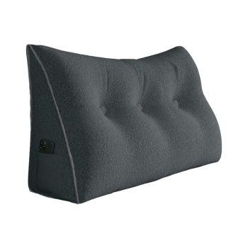 large headboard reading pillow gray 5638