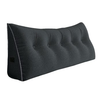 large headboard reading pillow gray 5639