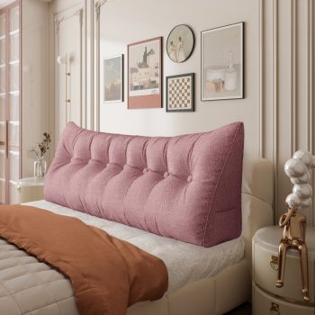 large headboard reading pillow pink 5665
