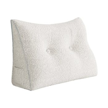 large headboard reading pillow white 5652